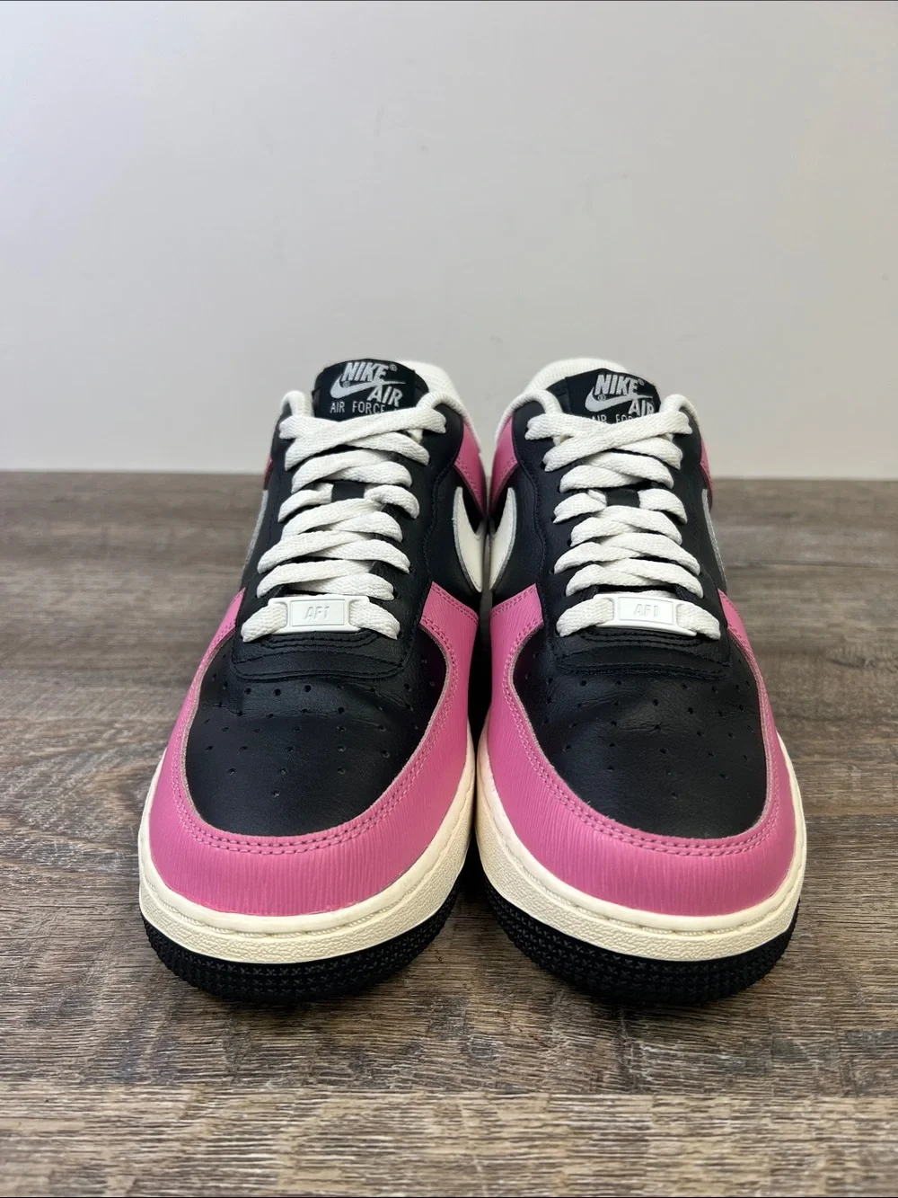 Nike Air Force 1 Low Nike By You Custom Black Pink White Women’s Size 8